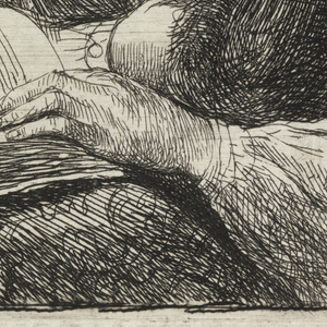 Print, Woman Reading, 1634
