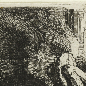 Print, Christ and the Woman of Samaria Among Ruins, 1634
