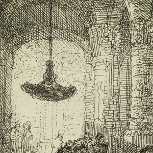 Print, Christ Driving the Monkey-Changers from the Temple, 1635