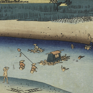 Print, Woodblock from Tokaido Gojusan Tsugi-na Uchi (Fifty-Three Stations on the Tokaido), 19th century