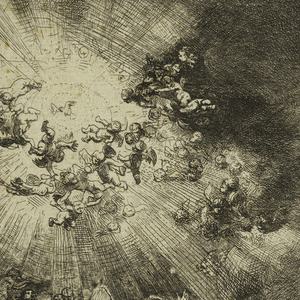 Print, Angel Appearing to the Shepherds, after 1634