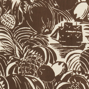 Textile, Fruits of Africa, ca. 1930