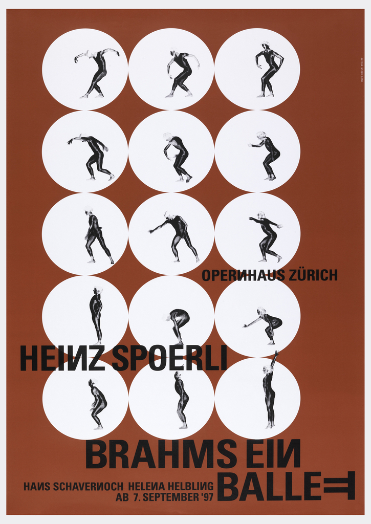 Poster, Heinz Spoerli, Brahms ein Ballet