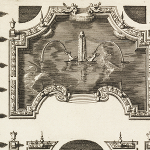 Print, Design for a Garden Parterre of Cut Grass and Colored Gravel, from "Nouveaux Livre de Parterres," in Oeuvres Du Sr. D. Marot..., The Hague:  Chez Pierre Husson, c.1702, ca. 1702