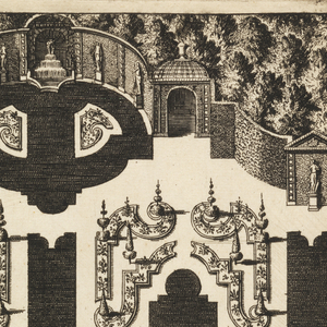 Print, Title Page, from Nouveaux Livre de Parterres (New Book of Garden Beds), ca. 1700
