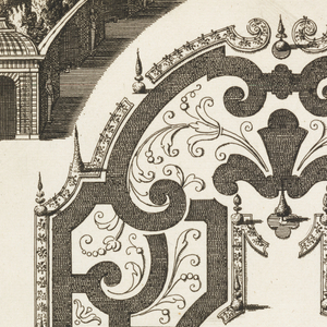 Print, Plaete Bendes, Figuréz et Broderée, in Nouveaux Livre de Parterres contenant 24 pensséz diferantes (New Book Containing 24 Different Variations for Garden Beds), ca. 1700