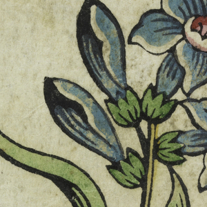 Drawing, Woodblock Trial Proof for a Printed Textile, 1780–90