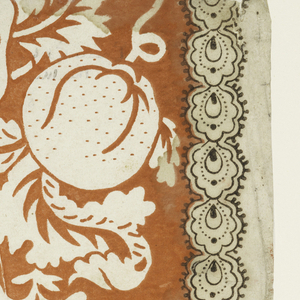 Print, Design for Textile with Fruit, early 18th century