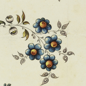 Drawing, Design for Printed Cotton, 1760–90