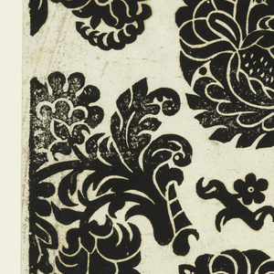 Print, Print of Over-all Repeat of Stylized Floral Forms, ca. 1700