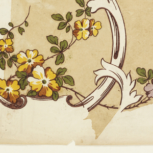 Print, Trial Proof for a Flowered Chintz, 1820–30