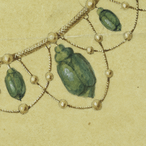 Drawing, Design for Necklace with Brazilian Beetles, ca. 1900