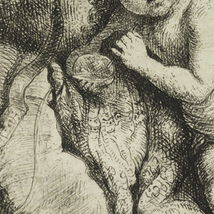 Print, Cupid Resting, ca. 1660