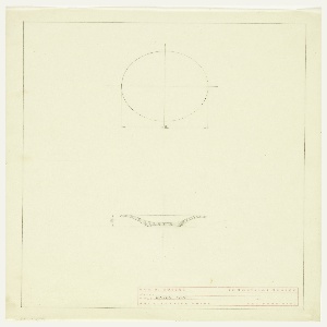 Drawing, Butter Chip Dish, 1940–50