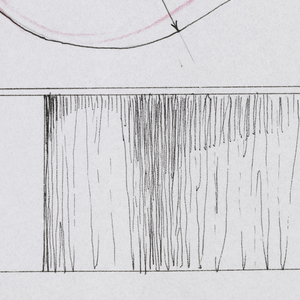 Drawing, Study for Kidney-Shaped Table: Plan, Elevation, Perspective, November 1965