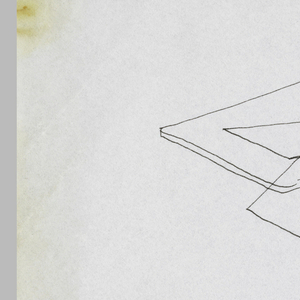 Drawing, Two Studies for Rectangular Tables with Transparent Tops and Sectional Pedestals, ca. 1965
