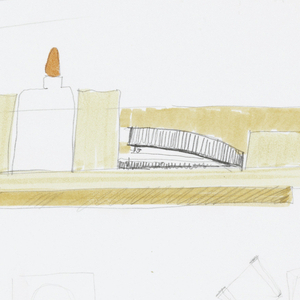 Drawing, Recycle Tabletop Objects, 1988