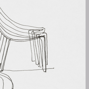 Drawing, Design for "Decola" Stacking Chair, for IDEE Japan, 1997