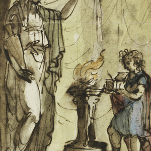 Drawing, Painted Wall Decoration, 1800–1830