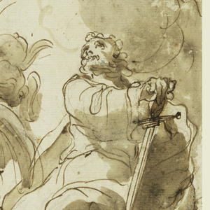 Drawing, The Trinity and the Apostles, St. Peter and St. Paul, 1770–80