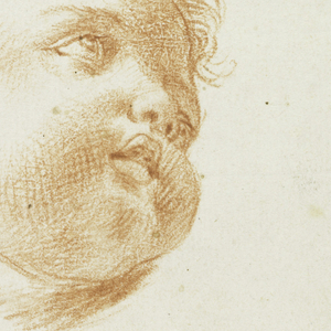Drawing, Studies: Two heads of children, late 18th century