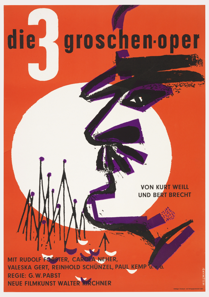 Poster, Die 3 Groschen-Oper [The Three-Penny Opera]