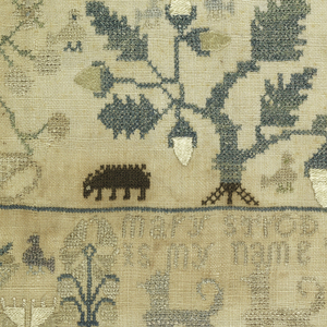 Sampler (England), 18th century