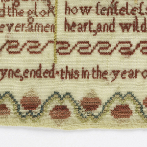 Sampler (England), 1734