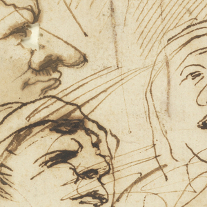 Drawing, Five Grotesque Figures, 17th century