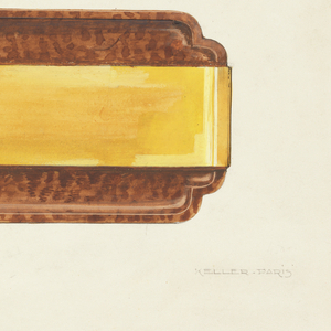 Drawing, Design for a Toilette Set, 1868–1930