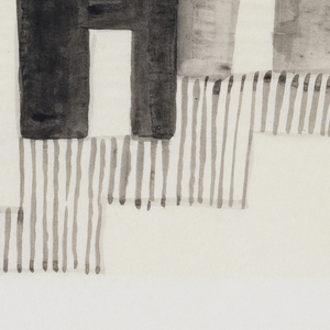 Drawing, Houses on a Street, 1938–39