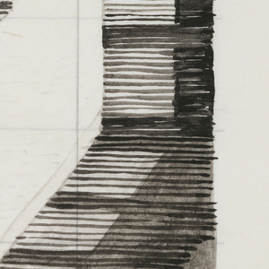 Drawing, Houses on a Street, 1938–39