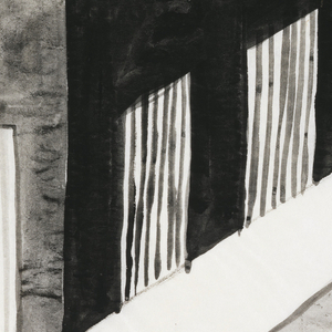 Drawing, Houses on a Street, 1938–39