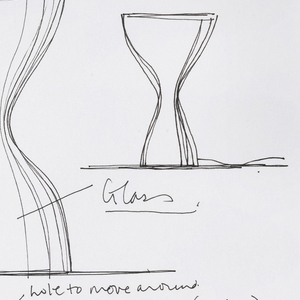 Drawing, Alternative Table Lamp Designs, for Classicon, 1998
