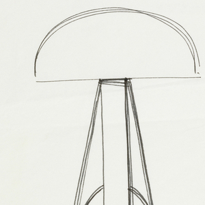 Drawing, Five Table Lamp Designs, for Plycraft, 1993