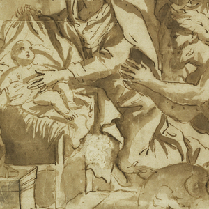 Drawing, Adoration of the Shepherds, 18th century