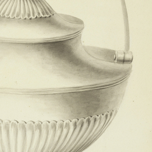 Drawing, Design for a Water Kettle with Stand, 1820–30
