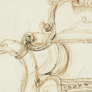 Drawing, Recto: Design for a Bottle with a Handle, ca. 1600