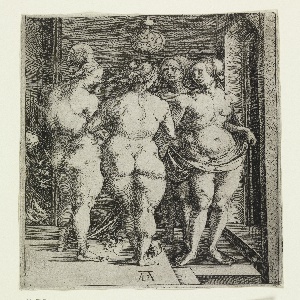 Print, Four Nude Women (The Four Witches), 1497