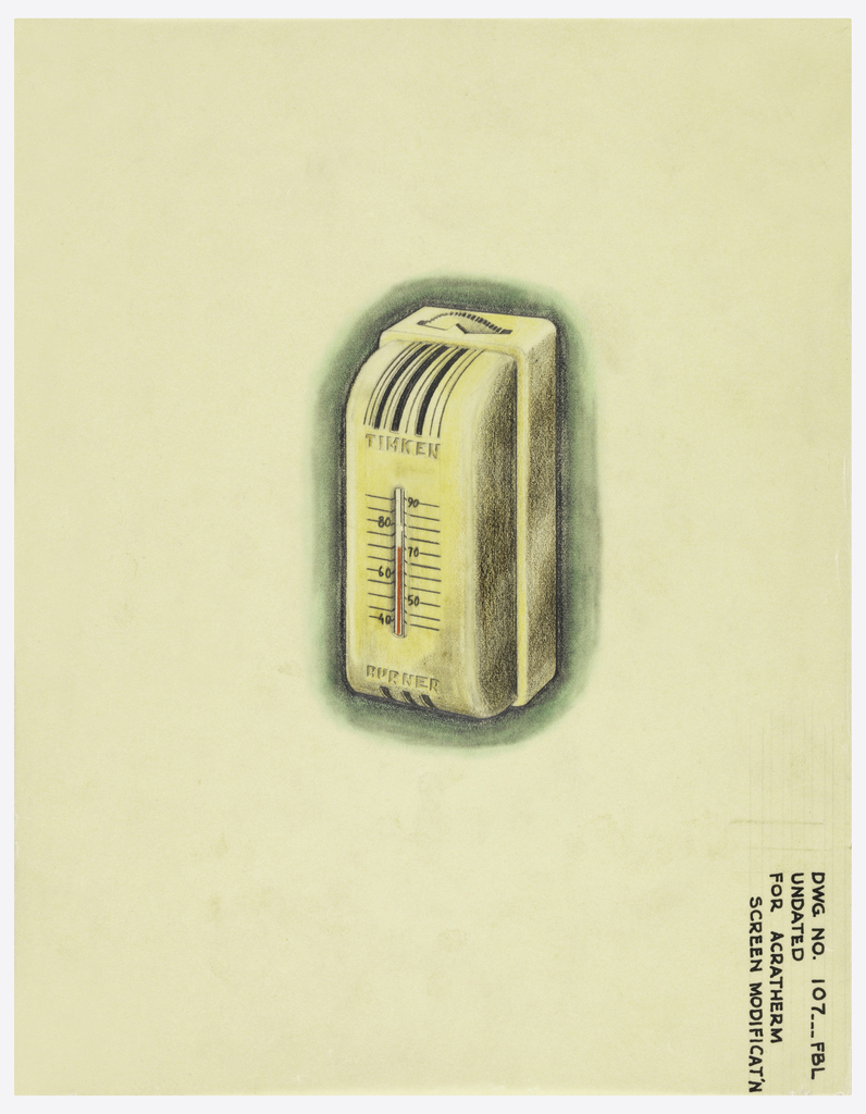 Drawing, Design for Acratherm Gauge