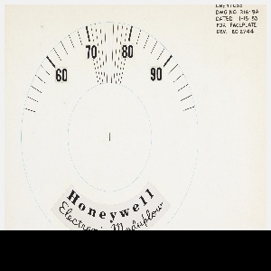 Drawing, Design for Regulator Faceplate, November 15, 1953