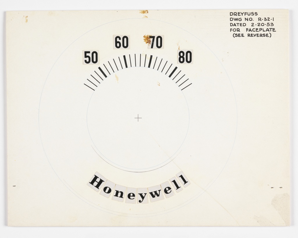 Drawing, Design for Regulator Faceplate