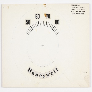 Drawing, Design for Regulator Faceplate, February 20, 1953