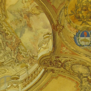 Drawing, Rendering of the Grand Gallery of Honor, Palazzo Paz, Buenos Aires, Argentina, ca. 1890
