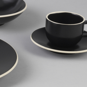 Colorstone, Matte Black Dinner Plate, 1986