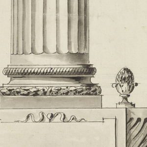 Drawing, Design for a Table Clock, 1780