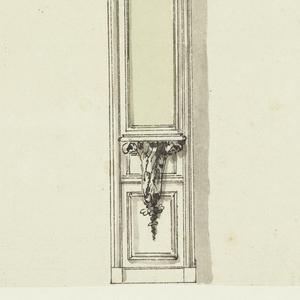 Drawing, Elevation of Wall with Three Niches, 1780