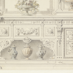 Drawing, Design for Meuble de Vestibule, 1873–79