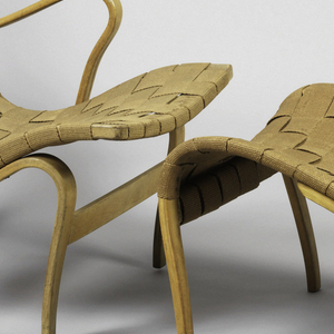 Pernilla Lounge Chair, Ottoman And Cushion, 1943