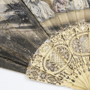 Pleated Fan (France), 1830–40